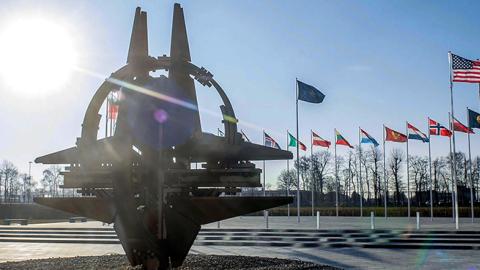 NATO's new headquarters in Brussels, Belgium on March 20, 2018