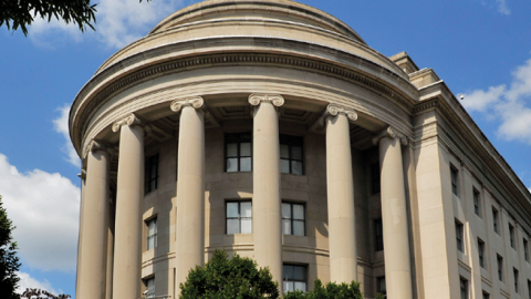 The FTC building on June, 14, 2011, in Washington, DC. (Bill O'Leary/The Washington Post via Getty Images)