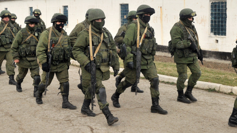 Russian Military Personnel Near Simferopol, Ukraine, March 2, 2014 (Genya Savilov/AFP/Getty Images)