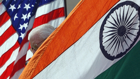 A commemorative service in Mumbai, September 11, 2006. (INDRANIL MUKHERJEE/AFP/Getty Images)