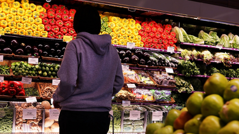 A person shops in Whole Foods Market in the Brooklyn borough on May 7, 2014 in New York City.  (Spencer Platt/Getty Images)