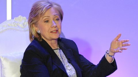 Former Secretary of State Hillary Rodham Clinton at the Hyatt Regency Century Plaza on June 19, 2014 in Century City, California. (Angela Weiss/Getty Images)