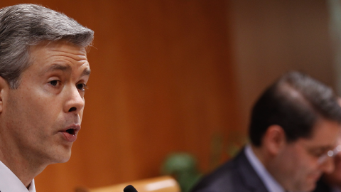 FCC Commissioner Robert McDowell delivers remarks before the commission voted to adopted controversial Net neutrality rules December 21, 2010 in Washington, DC. (Chip Somodevilla/Getty Images)