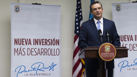 Governor Alejandro Garca Padilla at the Governor's Mansion on November 14, 2013 in San Juan, Puerto Rico. (Christopher Gregory/Getty Images)