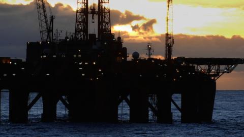 An oil platform in the Norwegian Sea. (MARCEL MOCHET/AFP/Getty Images)