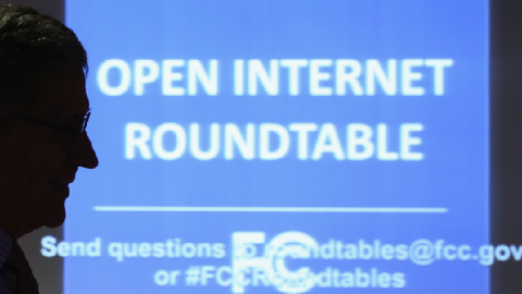 Federal Communications Commission Chairman Tom Wheeler delivers opening remarks at the start of a Open Internet Roundtable discussion, September 16, 2014 in Washington, DC. (Mark Wilson/Getty Images)