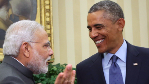 U.S. President Barack Obama (R) meets with Indian Prime Minister Narendra Modi (L) in the Oval Office of the White House September 30, 2014 in Washington, DC. (Alex Wong/Getty Images)