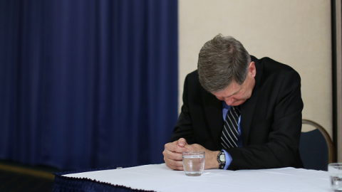 New York Times reporter James Risen participates in a news conference at the National Press Club August 14, 2014 in Washington, DC. (Chip Somodevilla/Getty Images)