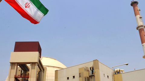 This handout image supplied by the Iran International Photo Agency shows a view of the reactor building at the Russian-built Bushehr nuclear power plant as the first fuel is loaded, on August 21, 2010 in Bushehr, southern Iran.  (IIPA via Getty Images)