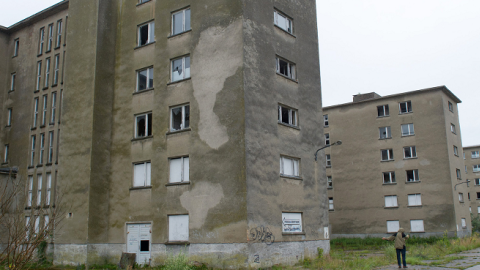 The building complex Block IV of the 'colossus of Ruegen'- complex in Prora on the Baltic Sea island of Ruegen, north-eastern Germany, July 21, 2011. (STEFAN SAUER/AFP/GettyImages)