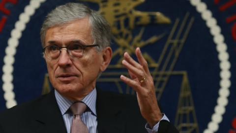 Federal Communications Commission Chairman Tom Wheeler delivers opening remarks at the start of a Open Internet Roundtable discussion, September 16, 2014 in Washington, DC. (Mark Wilson/Getty Images)