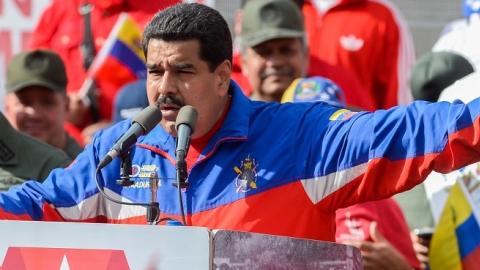 Venezuelan President Nicolas Maduro delivers a speech in Caracas on February 28, 2015. (FEDERICO PARRA/AFP/Getty Images)