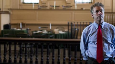 Presidential candidate Sen. Rand Paul, R-Ky., tours Independence Hall in Philadelphia on Monday, May, 18, 2015. (Bill Clark/CQ Roll Call)