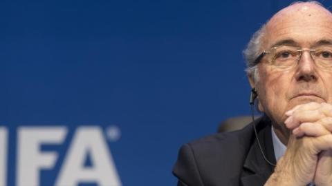 FIFA President Joseph S. Blatter talks to the press during the FIFA Post Congress Week Press Conference at the Home of FIFA on May 30, 2015 in Zurich, Switzerland. (Alessandro Della Bella/Getty Images