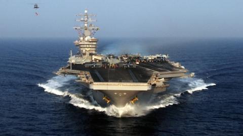 Nimitz-class aircraft carrier USS Dwight D. Eisenhower (CVN 69). (U.S. Navy photo by Mass Communication Specialist 2nd Class Julia A. Casper/Released)