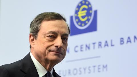 Mario Draghi, President of the European Central Bank, in the ECB headquaters on December 4, 2014 in Frankfurt am Main, Germany. (Thomas Lohnes/Getty Images)
