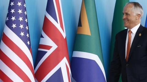 Australian Prime Minister Malcolm Turnbull arrives at the G20 Turkey Leaders Summit on November 15, 2015 in Antalya, Turkey. (Fatih Aktas/Anadolu Agency/Getty Images)