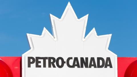 Petro Canada sign in a garage, March 19, 2015. (Roberto Machado Noa/LightRocket via Getty Images)