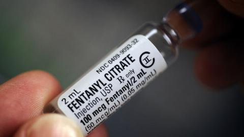 Fentanyl Citrate, a CLASS II Controlled Substance as classified by the Drug Enforcement Agency in the secure area of a local hospital, July 10, 2009. (Joe Amon/The Denver Post via Getty Images)