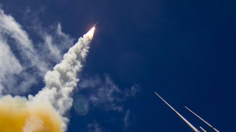 A Standard Missile-6 demonstrating its ability to intercept ballistic missiles in their final seconds of flight during live fire tests July 28-Aug. 1, 2015, aboard the USS John Paul Jones. (Photo: Missile Defense Agency
