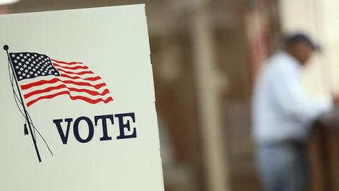 Voting booths are set up for early voting at the Black Hawk County Courthouse on September 27, 2012 in Waterloo, Iowa. (Scott Olson/Getty Images)