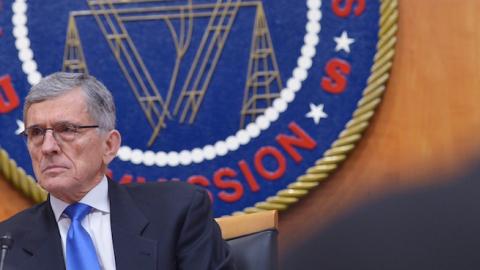 Federal Communications Commission Chairman Tom Wheeler during a FCC hearing on February 26, 2015 in Washington, DC. (MANDEL NGAN/AFP/Getty Images)