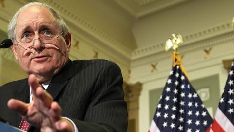 U.S. Senate Armed Services Committee Chairman Sen. Carl Levin (D-MI) speaks during a news conference October 7, 2010 on Capitol Hill in Washington, DC. (Alex Wong/Getty Images)