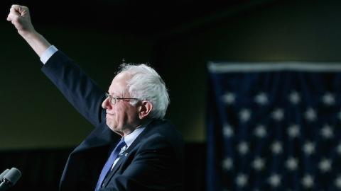 Democratic presidential candidate Sen. Bernie Sanders (D-VT) during a campaign rally on March 15, 2016 in Phoenix, Arizona. (Ralph Freso/Getty Images)