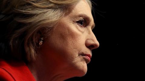 Democratic presidential candidate Hillary Clinton speaks during the National Action Network's 25th Anniversary Convention on April 13, 2016 in New York City. (Justin Sullivan/Getty Images)