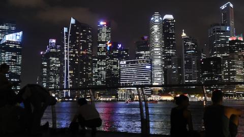 Singapore skyline at night (Photo: ROSLAN RAHMAN/AFP/Getty Images)
