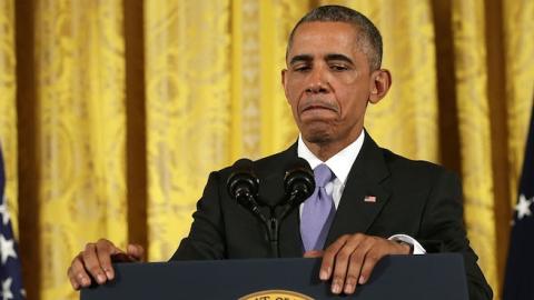 U.S President Barack Obama during a news conference in the East Room of the White House in response to the Iran nuclear deal on July 15, 2015 in Washington, DC. (Alex Wong/Getty Images)