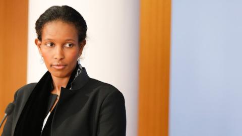 Author Ayaan Hirsi Ali, one of the 15 prominent thinkers labeled an "anti-Muslim extremist" by SPLC, attends a book presentation on April 20, 2015 in Berlin, Germany. (Christian Marquardt/Getty Images)