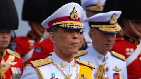 Thailand's Crown Prince Maha Vajiralongkorn walks in the procession during the royal cremation of Princess Galyani Vadhana in Bangkok, Thailand on November 15, 2008. (Patrick AVENTURIER/Gamma-Rapho via Getty Images)