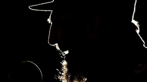 Fidel Castro speaks during the ceremony in which President of Venezuela Hugo Chavez was given the UNESCO Jose Marti award for his efforts in education, February 3, 2006 in Havana, Cuba. (Sven Creutzmann/Mambo Photography/Getty Images)