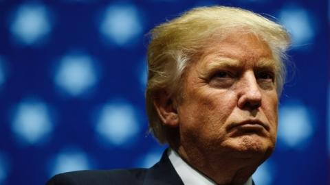 President Elect Trump Continues His 'Thank You Tour' In Grand Rapids, Michigan  GRAND RAPIDS, MI - DECEMBER 9: President-elect Donald Trump looks on during a rally at the DeltaPlex Arena, December 9, 2016 in Grand Rapids, Michigan. (Drew Angerer/Getty Ima