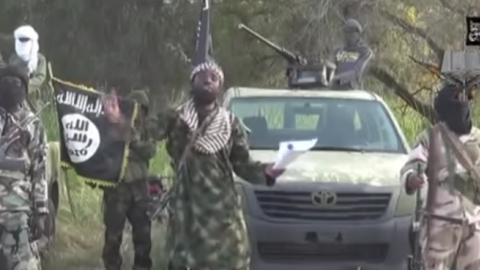 Boko Haram’s leader, Abubakar Shekau, appears in a video in which he warns Cameroon it faces the same fate as Nigeria. (Boko Haram video screenshot)