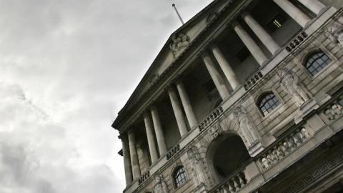 Britain's Bank of England in central London, June 18, 2007. (SHAUN CURRY/AFP/Getty Images)