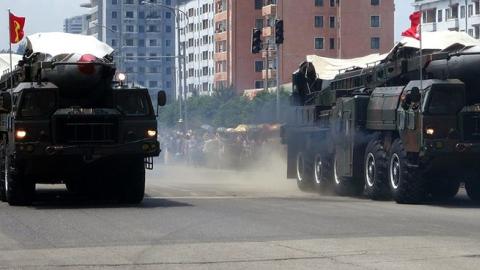 North Korea's ballistic missile, North Korea Victory Day, 2013 (Stefan Krasowski)