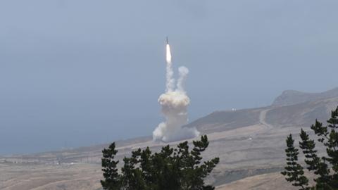 A long-range ground-based interceptor successfully intercepted an ICBM target launched from the U.S. Army’s Reagan Test Site. This was the first live-fire test event against an ICBM-class target (Missile Defense Agency, U.S. Department of Defense)