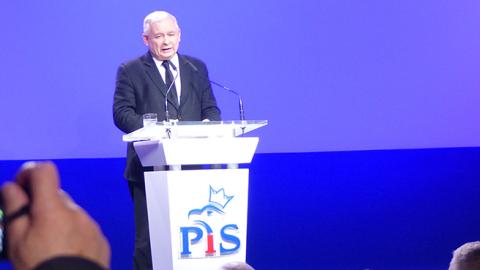 Jaroslaw Kaczynski speaks in Karkow, Poland, November 11, 2016 (Elekes Andor)