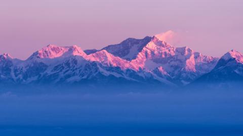 Sunrise on the Himalayas (Photo by Alexander W. Helin)