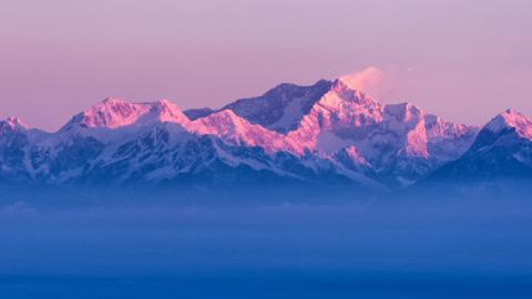 Sunrise on the Himalayas (Photo by Alexander W. Helin)