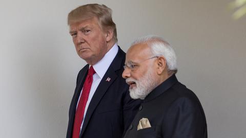 President Trump and Indian Prime Minister Narendra Modi at the White House, June 26, 2017 (Cheriss May/NurPhoto via Getty Images)