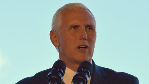 Vice President Mike Pence visits service members of the Air Force Reserve and Georgia National Guard, June 9, 2017 (George National Guard)