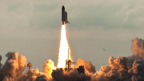 US space shuttle Endeavour lifts off from Kennedy Space Center, May 16, 2011 (NICHOLAS KAMM/AFP/Getty Images)