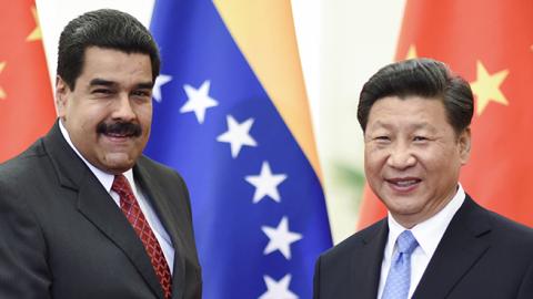 Venezuelan President Maduro meets with Chinese President Jinping in Beijing, September 1, 2015 (Xinhua/Li Xueren via Getty Images)