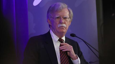 National Security Adviser John Bolton speaks at a Federalist Society luncheon, September 10, 2018 (Win McNamee/Getty Images)
