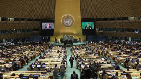 The United Nations General Assembly on September 25, 2018 (John Moore/Getty Images)