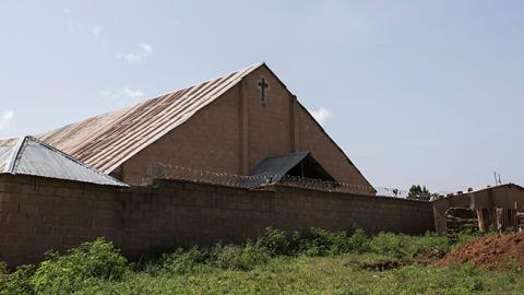 Church in Ganaropp village in the Barikin Ladi area, Nigeria, June 27, 2018 (STEFAN HEUNIS/AFP/Getty Images)