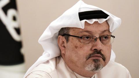 Jamal Khashoggi in Bahrain, December 15, 2014 (MOHAMMED AL-SHAIKH/AFP/Getty Images)